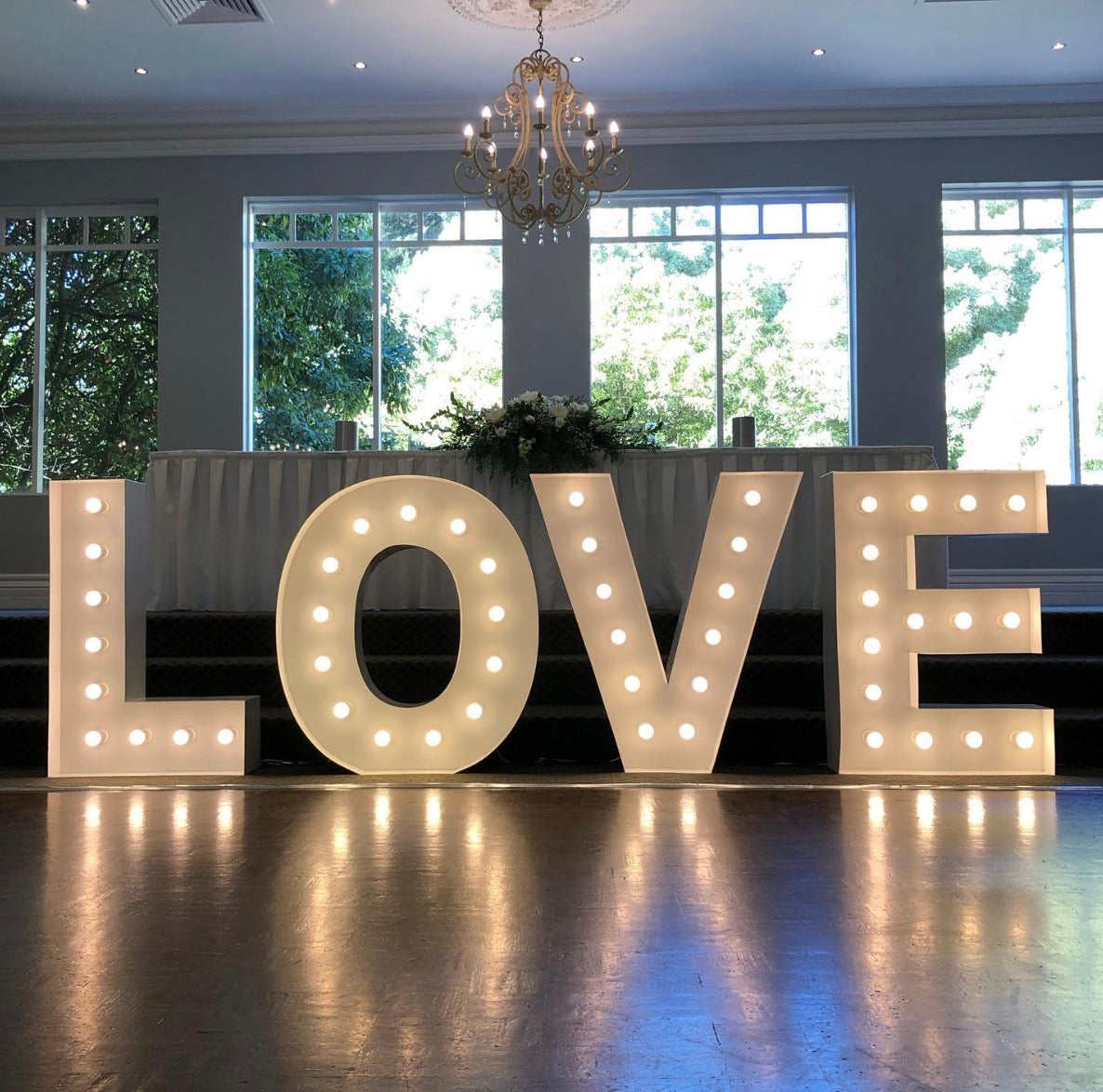 Giant Light Up Letters - LOVE Letters